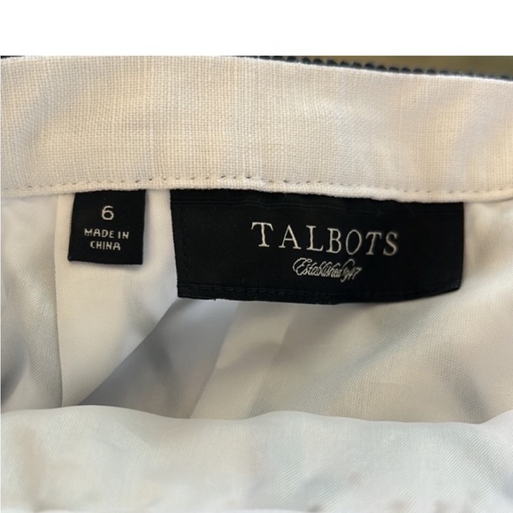 Talbots white and black pencil skirt. - Picture 6 of 6